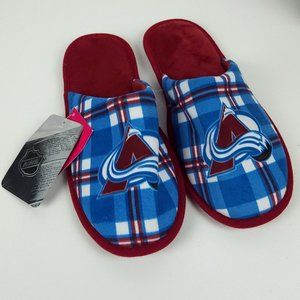 NHL Colorado Avalanche Logo Slide Slippers Size M Men's Size 9-10 by FOCO